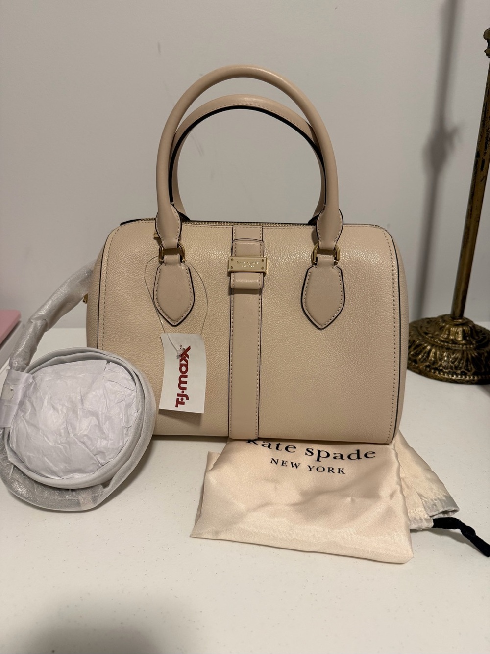 Kate Spade New York Nouveau Pebbled Leather Satchel Bag NWT